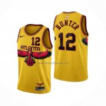 Camiseta Atlanta Hawks De'Andre Hunter NO 12 Ciudad 2021-22 Amarillo