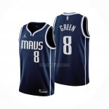 Camiseta Dallas Mavericks Josh Green NO 8 Statement 2022-23 Azul