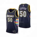 Camiseta Denver Nuggets Aaron Gordon NO 50 Ciudad 2021-22 Azul