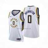 Camiseta Indiana Pacers Tyrese Haliburton NO 0 Icon 2022-23 Blanco