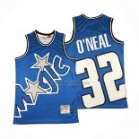 Camiseta Orlando Magic Shaquille O'Neal NO 32 Mitchell & Ness Big Face Azul