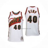 Camiseta Seattle SuperSonics Shawn Kemp NO 40 Historic Retro Blanco