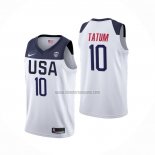 Camiseta USA Jayson Tatum 2019 FIBA Basketball World Cup Blanco