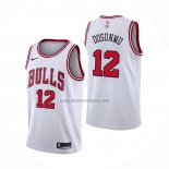 Camiseta Chicago Bulls Ayo Dosunmu NO 12 Association 2021 Blanco