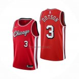 Camiseta Chicago Bulls Devon Dotson NO 3 Ciudad 2021-22 Rojo