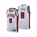 Camiseta Chicago Bulls Zach Lavine NO 8 Ciudad 2022-23 Blanco