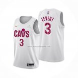 Camiseta Cleveland Cavaliers Caris Levert NO 3 Association 2022-23 Blanco