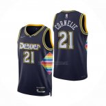 Camiseta Denver Nuggets Petr Cornelie NO 21 Ciudad 2021-22 Azul