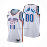 Camiseta Oklahoma City Thunder Personalizada Association 2020-21 Blanco