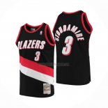 Camiseta Portland Trail Blazers Damon Stoudamire NO 3 Hardwood Classics Throwback Negro