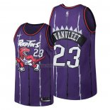 Camiseta Toronto Raptors Fred VanVleet NO 23 Classic Edition Violeta