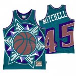 Camiseta Utah Jazz Donovan Mitchell NO 45 Mitchell & Ness Big Face Azul