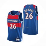 Camiseta Washington Wizards Spencer Dinwiddie NO 26 Ciudad 2021-22 Azul