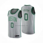 Camiseta Boston Celtics Jayson Tatum NO 0 Ciudad 2018-19 Gris