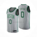 Camiseta Boston Celtics Jayson Tatum NO 0 Ciudad 2018-19 Gris