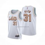 Camiseta Cleveland Cavaliers Jarrett Allen NO 31 Ciudad 2022-23 Blanco