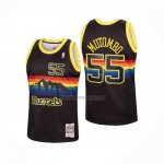 Camiseta Denver Nuggets Dikembe Mutombo NO 55 Retro Negro
