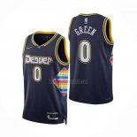 Camiseta Denver Nuggets JaMychal Green NO 0 Ciudad 2021-22 Azul