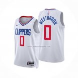 Camiseta Los Angeles Clippers Russell Westbrook NO 0 Association 2022-23 Blanco