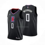 Camiseta Los Angeles Clippers Russell Westbrook NO 0 Statement 2022-23 Negro