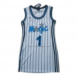 Camiseta Mujer Orlando Magic Anfernee Hardaway NO 1 Retro Blanco