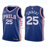 Camiseta Nino Philadelphia 76ers Ben Simmons NO 25 Icon 2017-18 Azul