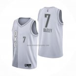 Camiseta Oklahoma City Thunder Darius Bazley NO 7 Ciudad 2021-22 Blanco