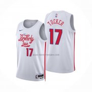 Camiseta Philadelphia 76ers P.J. Tucker NO 17 Ciudad 2022-23 Blanco