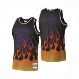 Camiseta Toronto Raptors Tracy Mcgrady Flames Negro