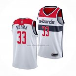 Camiseta Washington Wizards Kyle Kuzma NO 33 Association 2020-21 Blanco