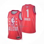 Camiseta All Star 2022 Phoenix Suns Devin Booker NO 1 Granate