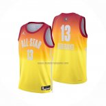 Camiseta All Star 2023 Miami Heat Bam Adebayo NO 13 Naranja