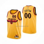 Camiseta Atlanta Hawks Personalizada Ciudad 2021-22 Amarillo