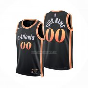 Camiseta Atlanta Hawks Personalizada Ciudad 2022-23 Negro