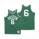 Camiseta Boston Celtics Bill Russell NO 6 Hardwood Classics 1962-63 Verde