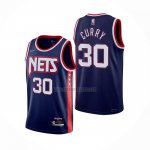 Camiseta Brooklyn Nets Seth Curry NO 30 Ciudad 2021-22 Azul