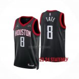 Camiseta Houston Rockets Jae'sean Tate NO 8 Statement 2023-24 Negro