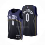 Camiseta Indiana Pacers Tyrese Haliburton NO 0 Ciudad 2022-23 Azul