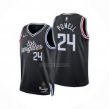 Camiseta Los Angeles Clippers Norman Powell NO 24 Ciudad 2022-23 Negro