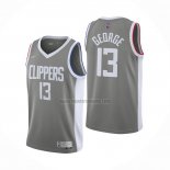 Camiseta Los Angeles Clippers Paul George NO 13 Earned 2020-21 Gris