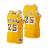 Camiseta Los Angeles Lakers Ed Jones NO 25 Mitchell & Ness 1994-95 Amarillo