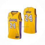 Camiseta Los Angeles Lakers Kobe Bryant NO 24 Retirement 2017-2018 Amarillo