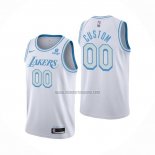 Camiseta Los Angeles Lakers Personalizada Ciudad 2021-22 Blanco