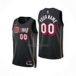 Camiseta Miami Heat Personalizada Ciudad 2021-22 Negro