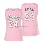 Camiseta Mujer Los Angeles Lakers Kobe Bryant NO 24 Rosa