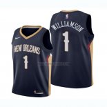 Camiseta Nino New Orleans Pelicans Zion Williamson NO 1 Icon 2019-20 Azul