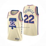 Camiseta Philadelphia 76ers Matisse Thybulle NO 22 Earned 2020-21 Crema