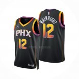 Camiseta Phoenix Suns Ish Wainright NO 12 Statement 2022-23 Negro