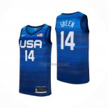 Camiseta USA 2021 Draymond Green NO 14 Azul