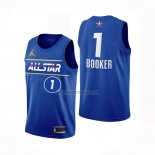 Camiseta All Star 2021 Phoenix Suns Devin Booker NO 1 Azul